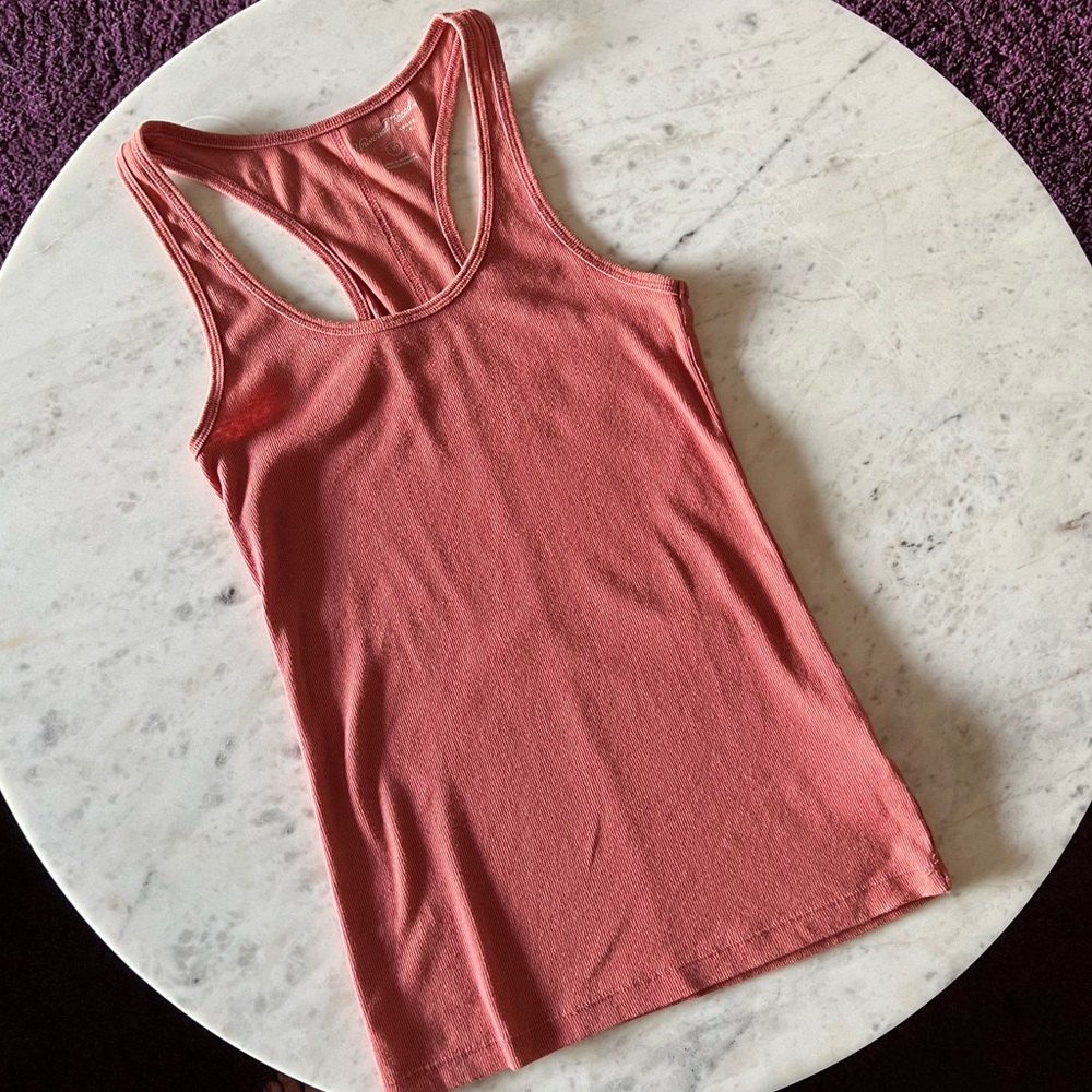 Ribbed Racerback Tank Top